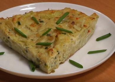 Tasty Fritata - zucchini with eggs in a pan 🍳