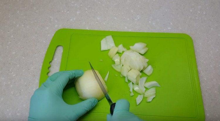 finely chop the onion.