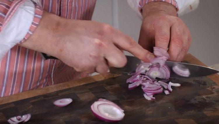 chop the onion.