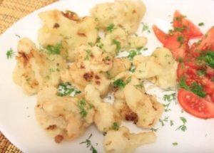 We prepare a delicious lean dish of cauliflower according to a step-by-step recipe with a photo.