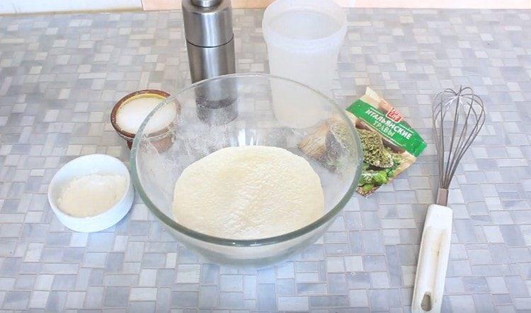 Sift flour into a bowl.