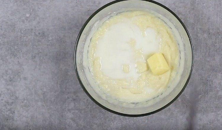 Add a piece of butter.
