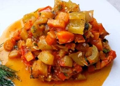 Verduras salteadas caseras sabrosas y fragantes 🥙