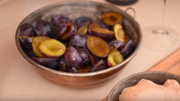 Les prunes sont sans pépins.