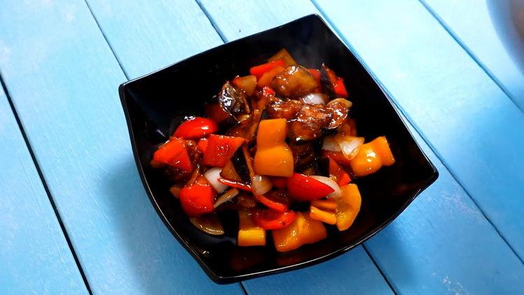 Chinese sweet and sour eggplant