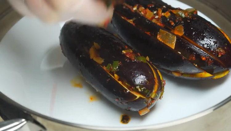 Korean eggplant - great appetizer or hot meal