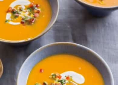 Soupe de purée de citrouille extra-légère