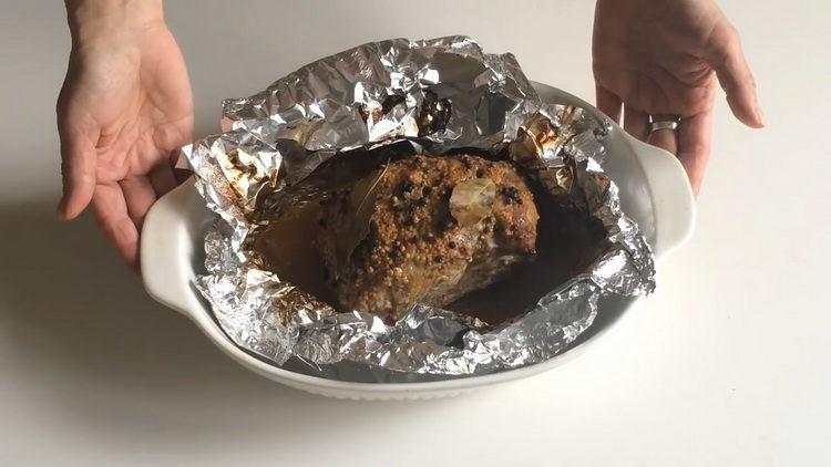 handa na ang baboy sa oven sa pork foil