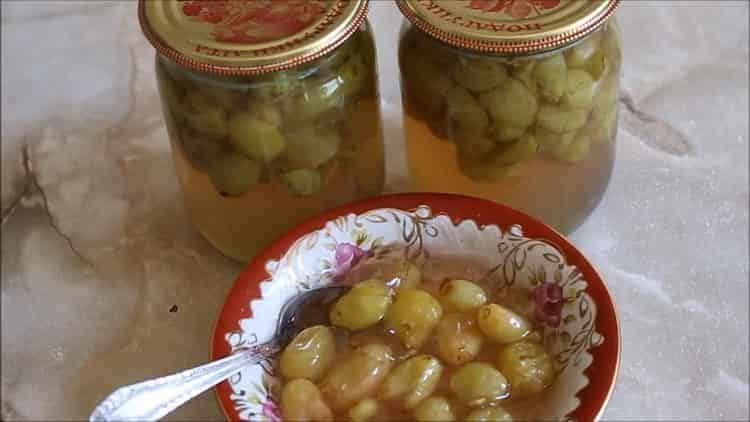Džem od grožđa sa sjemenkama prema receptu korak po korak sa fotografijom