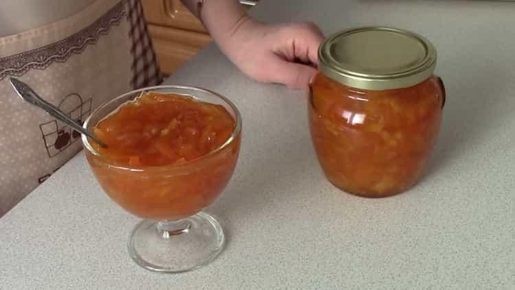Mermelada de mandarina según una receta paso a paso con foto