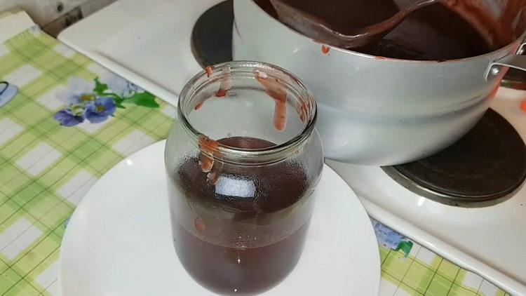 Delicious plum jam ready
