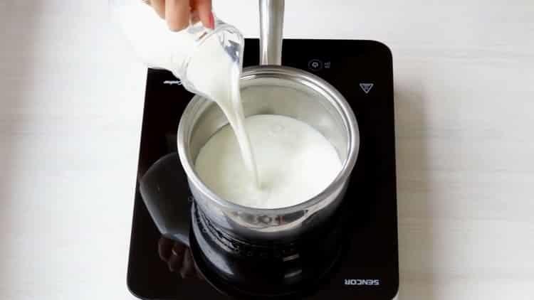 Faire bouillir le lait pour la cuisson