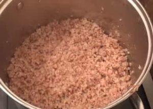 Boiled buckwheat according to a step by step recipe with photo