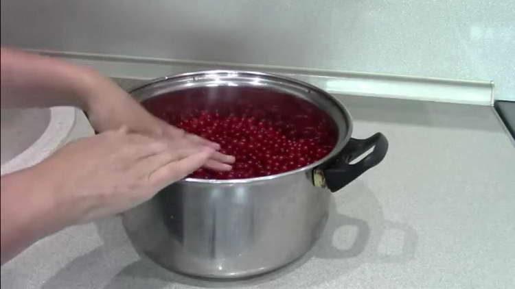 pour the berries into the pan