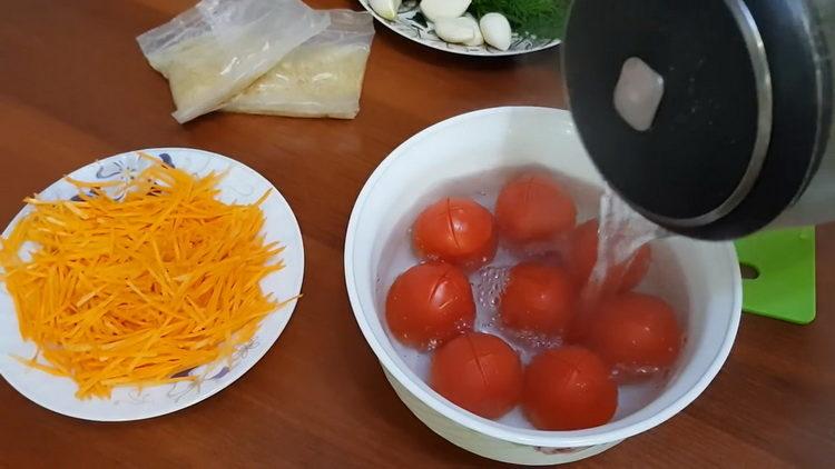 blanširajte rajčice
