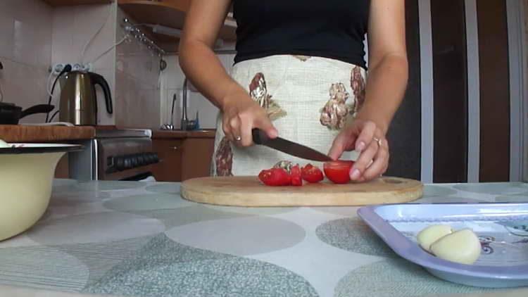 način narezane rajčice