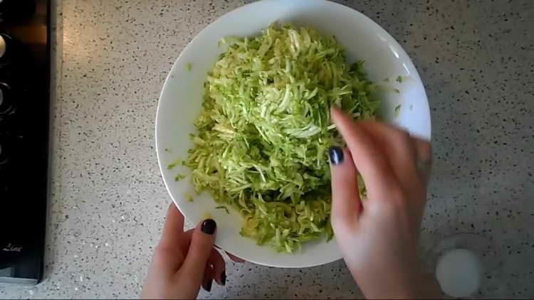 grate zucchini