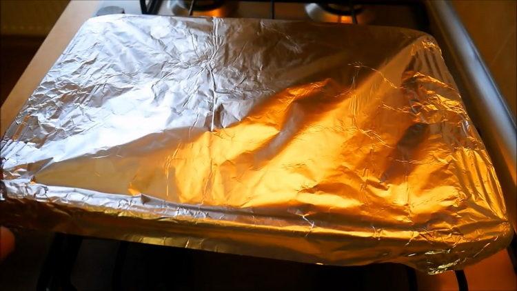 For cooking, cover with foil