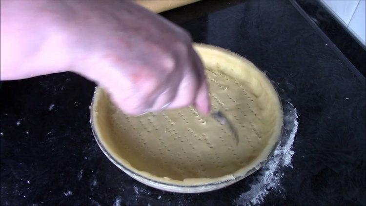 pierce the dough