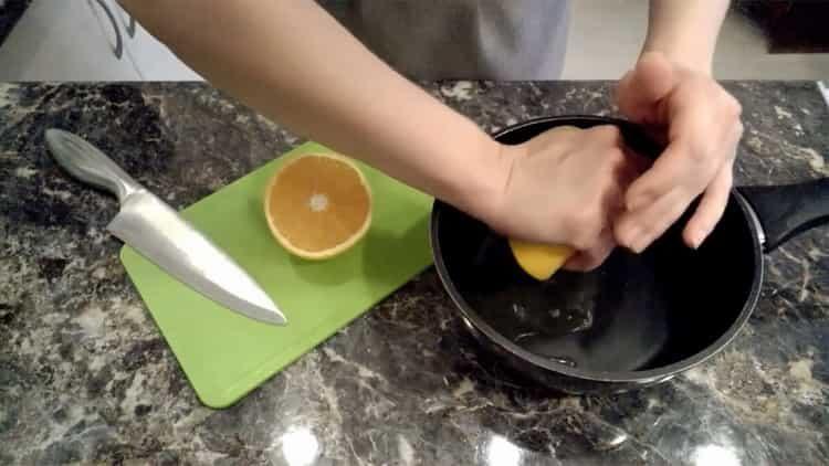 Presser le jus pour la cuisson