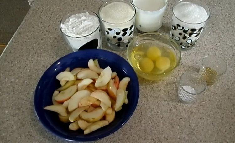 Cocinar maná con manzanas