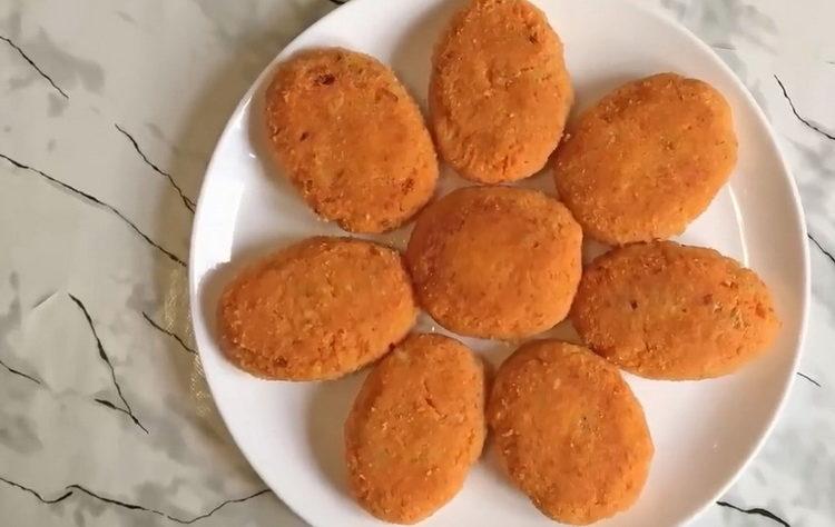 Receta de chuleta de zanahoria sin igual