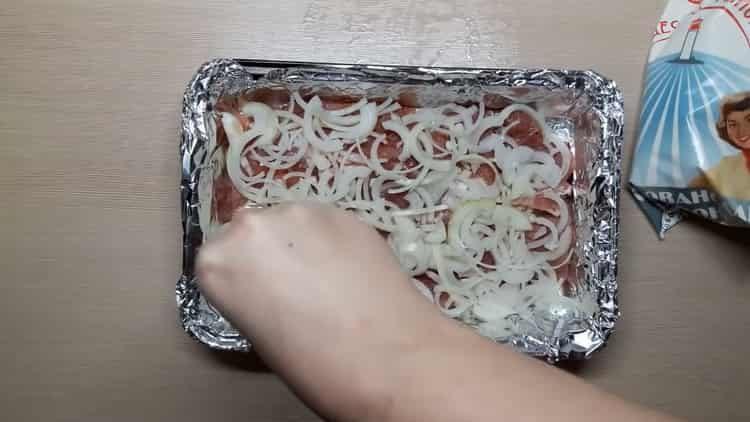 Prepare a dish for cooking