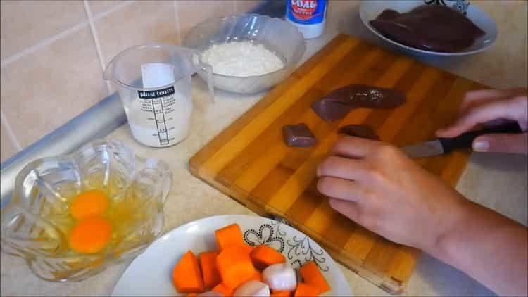 Prepare the ingredients for cooking.