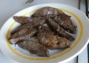 Fried pork liver: a step by step recipe with photos