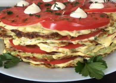 Gâteau aux courgettes tendre aux tomates 🍅