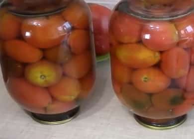 De délicieuses tomates marinées à l'acide citrique