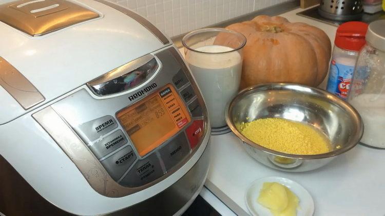 Cómo cocinar gachas de mijo con calabaza en una olla de cocción lenta