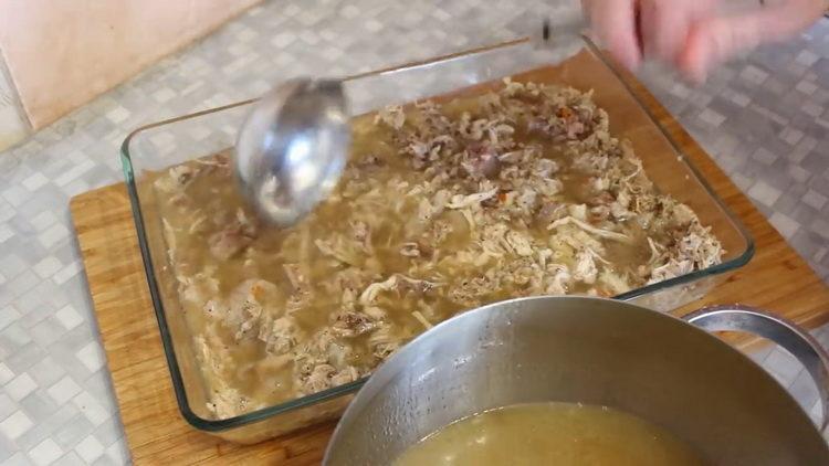 Mettez le bouillon au réfrigérateur pour cuisiner