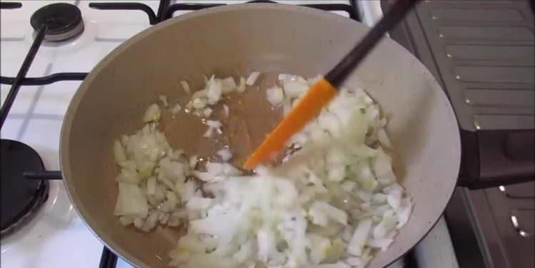 fry garlic and onions