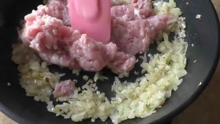 saltear con carne picada