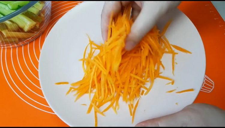 chop carrots