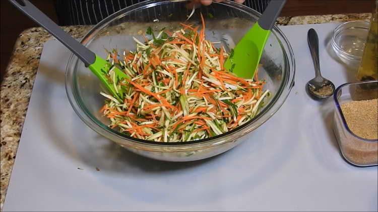 salade de courgettes crues