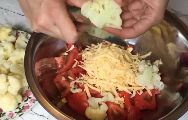 For cooking, chop cabbage