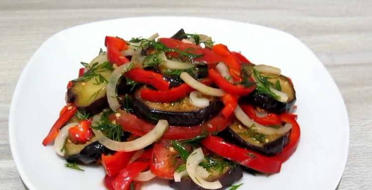 eggplant and tomato salad