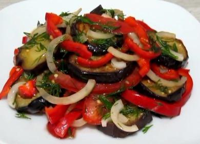 Light salad with eggplant and tomatoes🥗