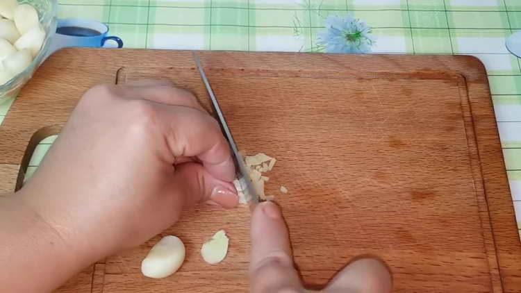 finely chop the garlic