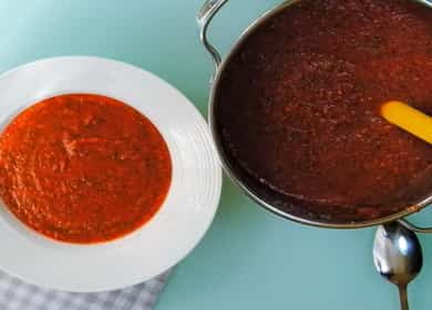 Recette pour soupe classique de gaspacho 🍅