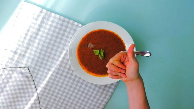 receta de sopa de gazpacho