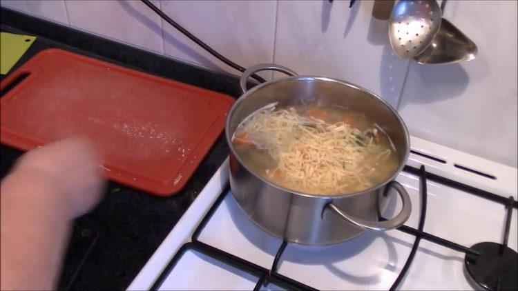 Add noodles to cook