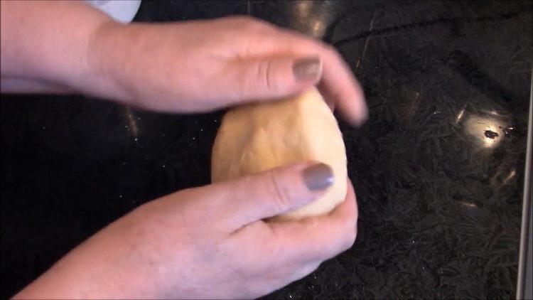 Knead the dough for cooking