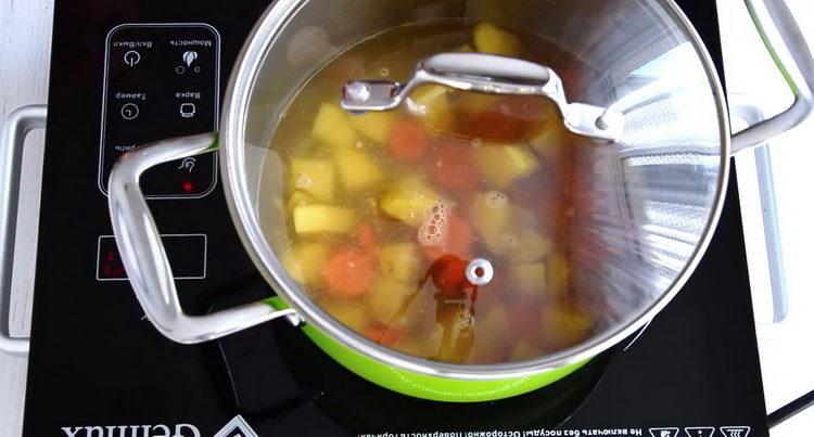 Add water to cook