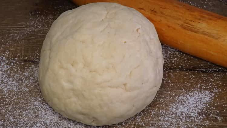 the kefir dough for the pie is ready