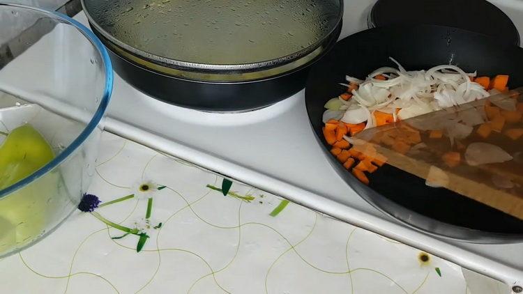 faire frire les légumes