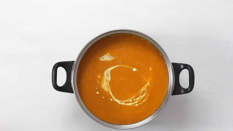 receta clásica de puré de sopa de calabaza