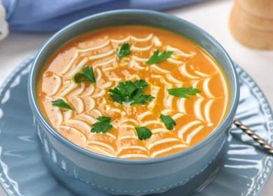 La receta de la clásica sopa de puré de calabaza